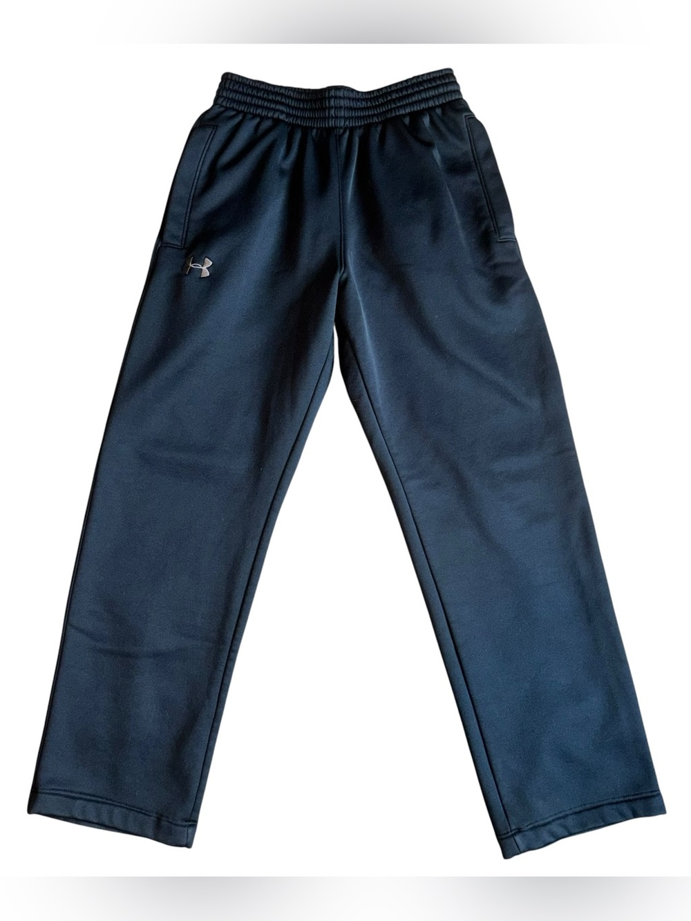 Under Armour ColdGear Loose Fit Wide Leg Sweatpants Mens Medium Black